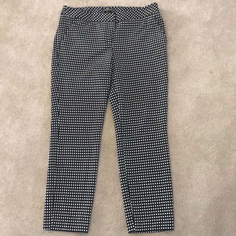 Express Columnist Checkered Ankle Pants, mid rise!